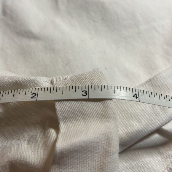 𝅺ambience Apparel white denim shorts cuffed hems four pockets belt loops SZ 2X - Picture 12 of 12